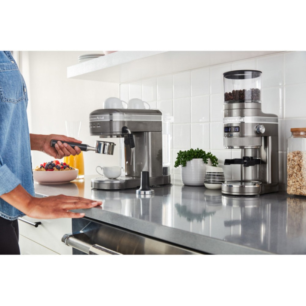 Кофемолка KitchenAid Artisan серебряний медальон 5KCG8433EMS