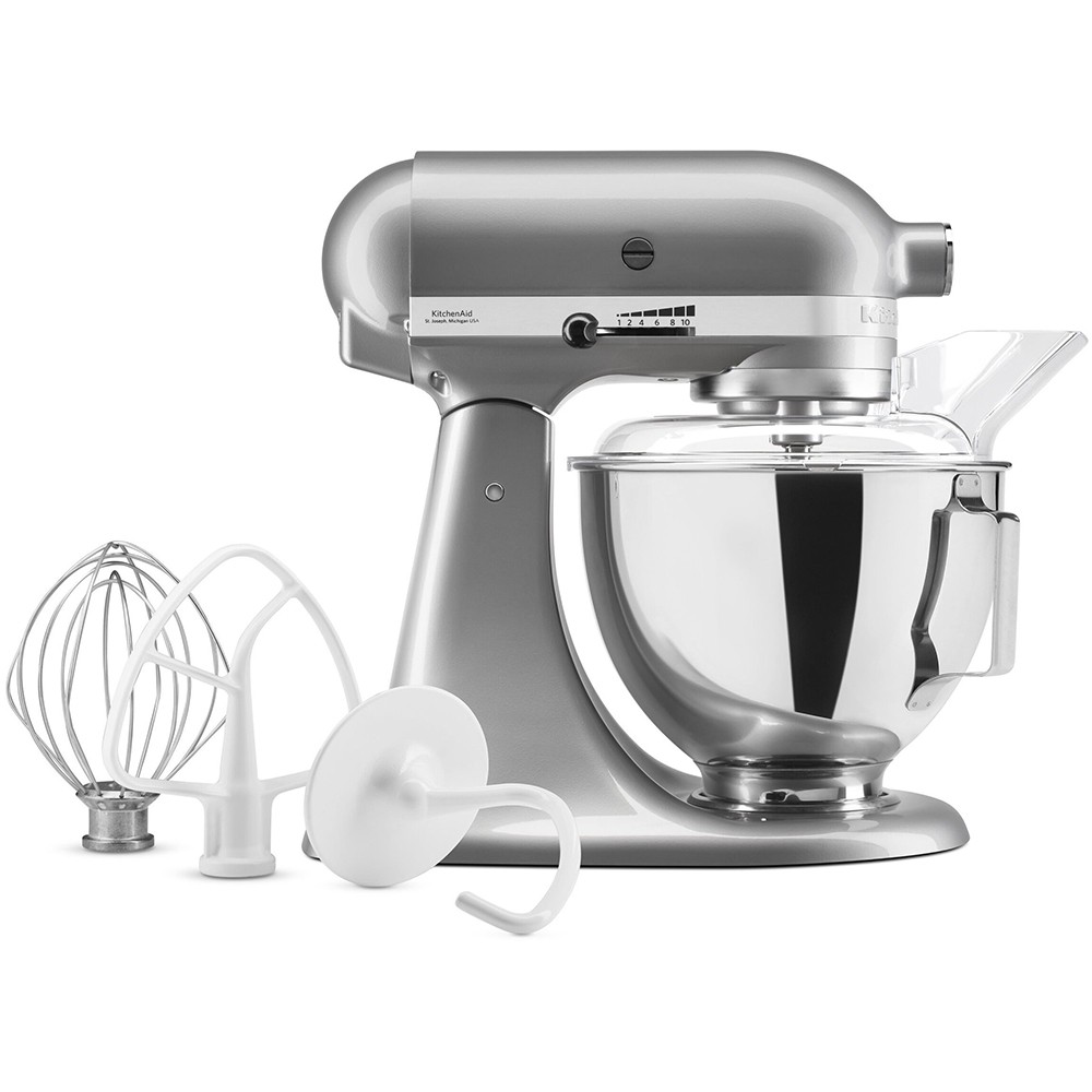 Миксер планетарный KitchenAid Artisan 4,3 л с откидным блоком цвет хром 5KSM95PSEMC