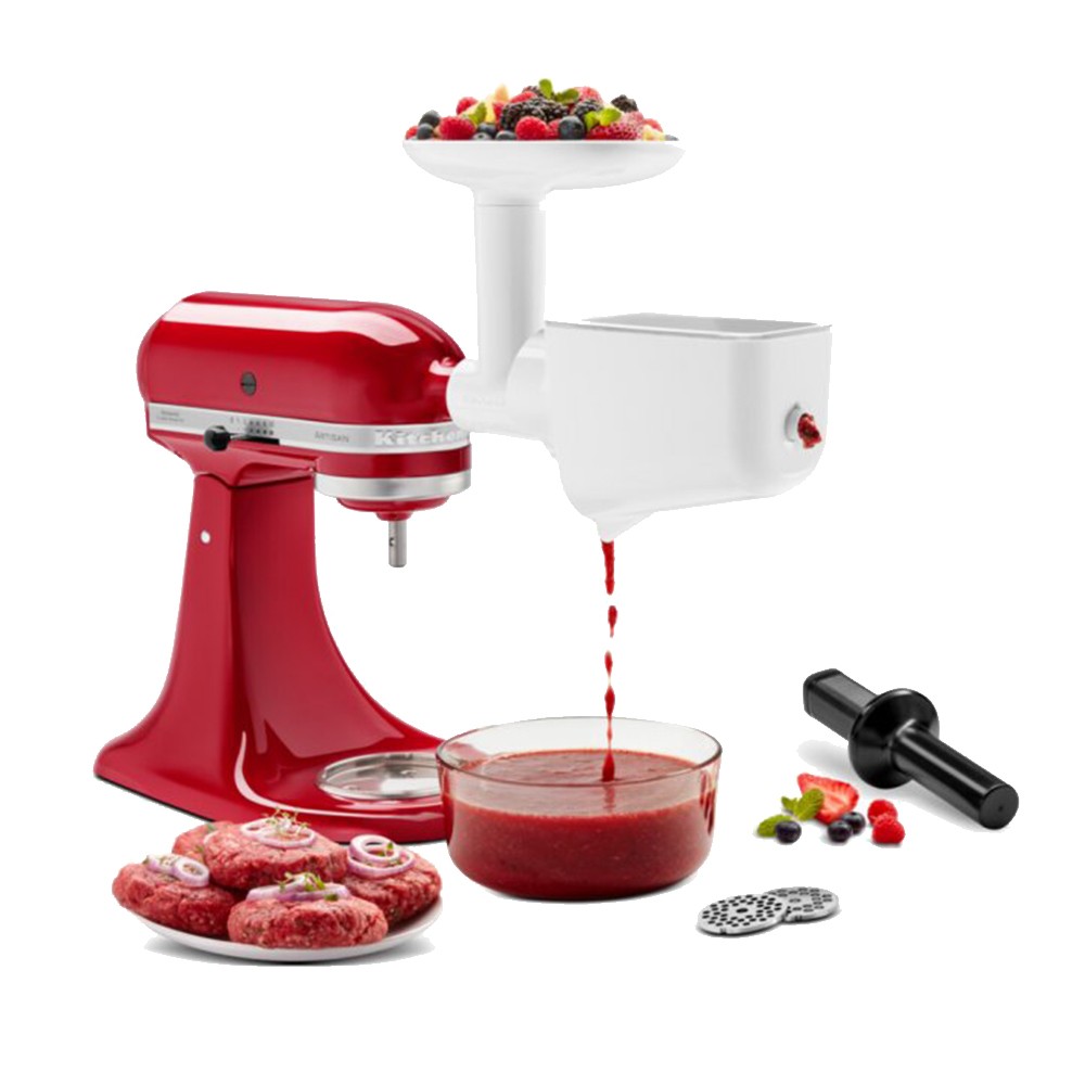 Набор из 3 насадок KitchenAid мясорубка, протирание, овощерезка 5KSM2FPPC (5KSMFGA, 5KSMFVSP, 5KSMVSA)