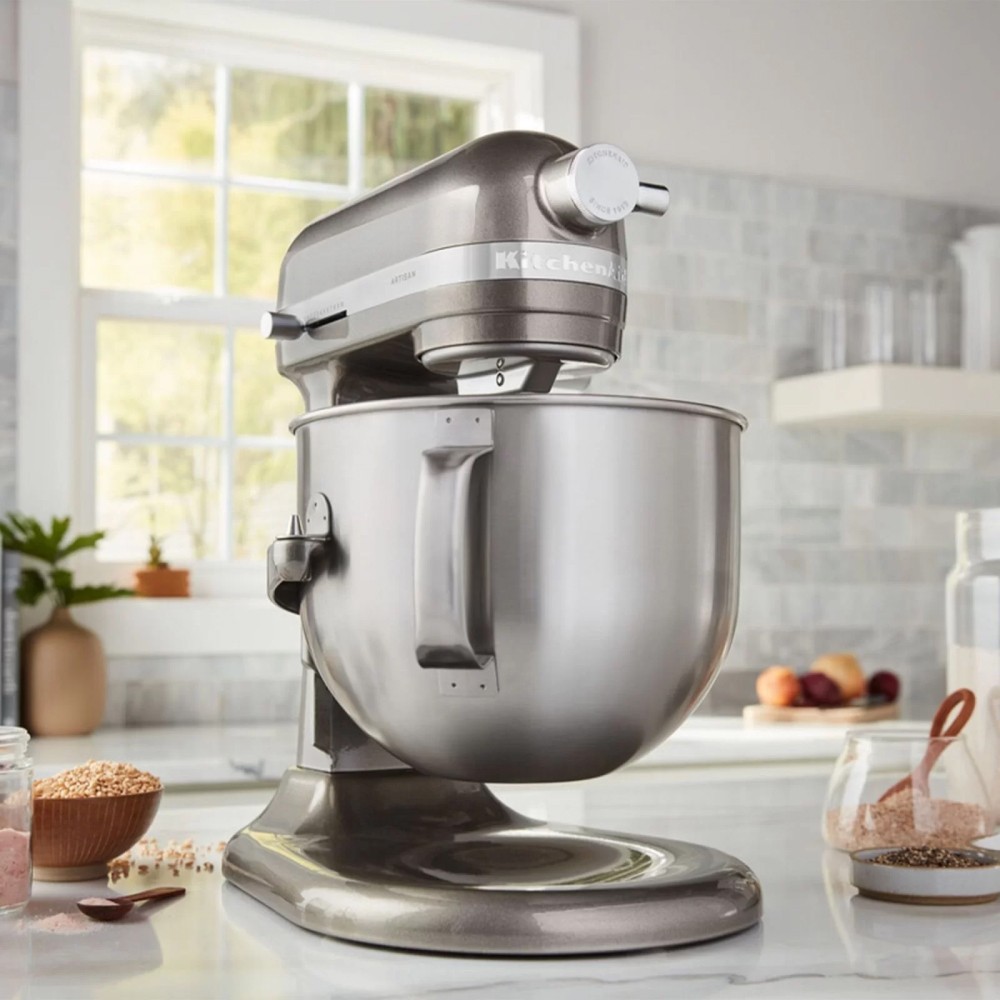 Миксер KitchenAid Artisan 6,6 л серебряный медальон 5KSM70SHXEMS