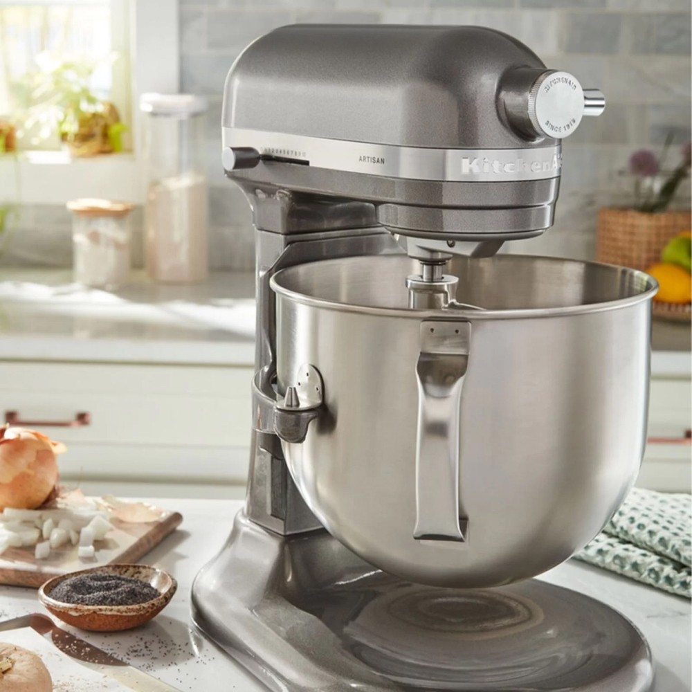 Миксер KitchenAid Artisan 6,6 л серебряный медальон 5KSM70SHXEMS