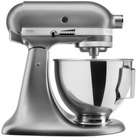 Миксер планетарный KitchenAid Artisan 4,3 л с откидным блоком цвет серебристый 5KSM95PSECU