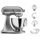 Миксер планетарный KitchenAid Artisan 4,3 л с откидным блоком цвет серебристый 5KSM95PSECU