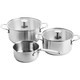 Набор посуды KitchenAid Stainless Steel 5 предметов 1,5/3,1/4,8 л CC005088-001