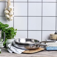 Сковорода Вок с крышкой KitchenAid Multiply Stainless Steel 28 см 3,5л CC003254-001