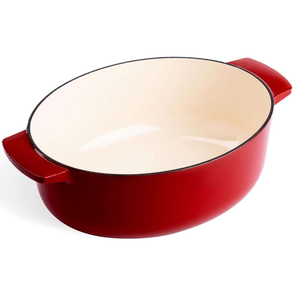 Утятница чугунная с крышкой KitchenAid Cast Iron 5,6 л красная CC006063-001