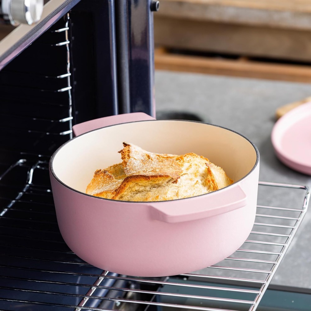 Кастрюля чугунная с крышкой KitchenAid Cast Iron 3,3 л сухая роза CC007430-001