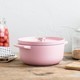 Кастрюля чугунная с крышкой KitchenAid Cast Iron 3,3 л сухая роза CC007430-001