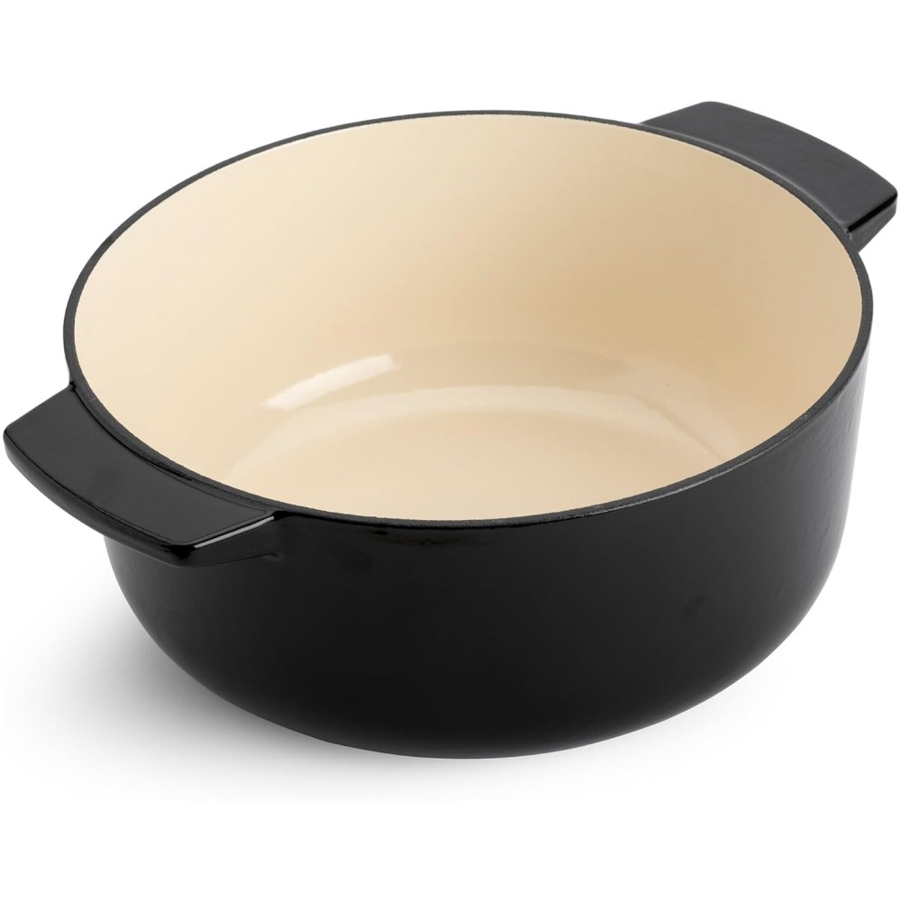 Кастрюля чугунная с крышкой KitchenAid Cast Iron 5,2 л черная CC006061-001