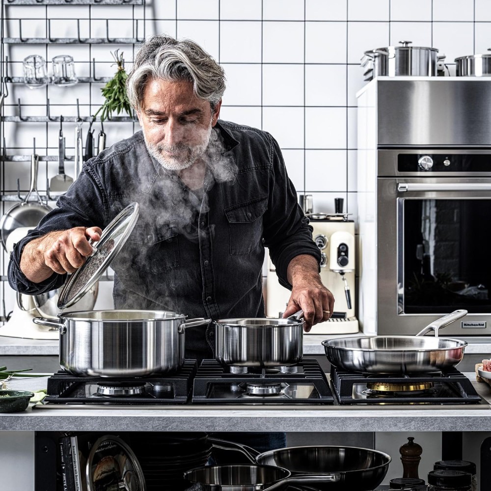 Ковш с крышкой KitchenAid Multiply Stainless Steel 20 см 3,1 л CC003258-001