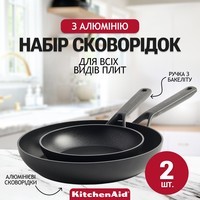 Набор сковородок KitchenAid Classic Forged Aluminium 20/28 см CC005685-001