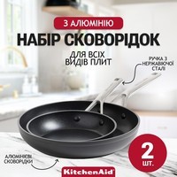 Набор сковородок KitchenAid Forged Hardened Aluminium 20/28 см CC005698-001