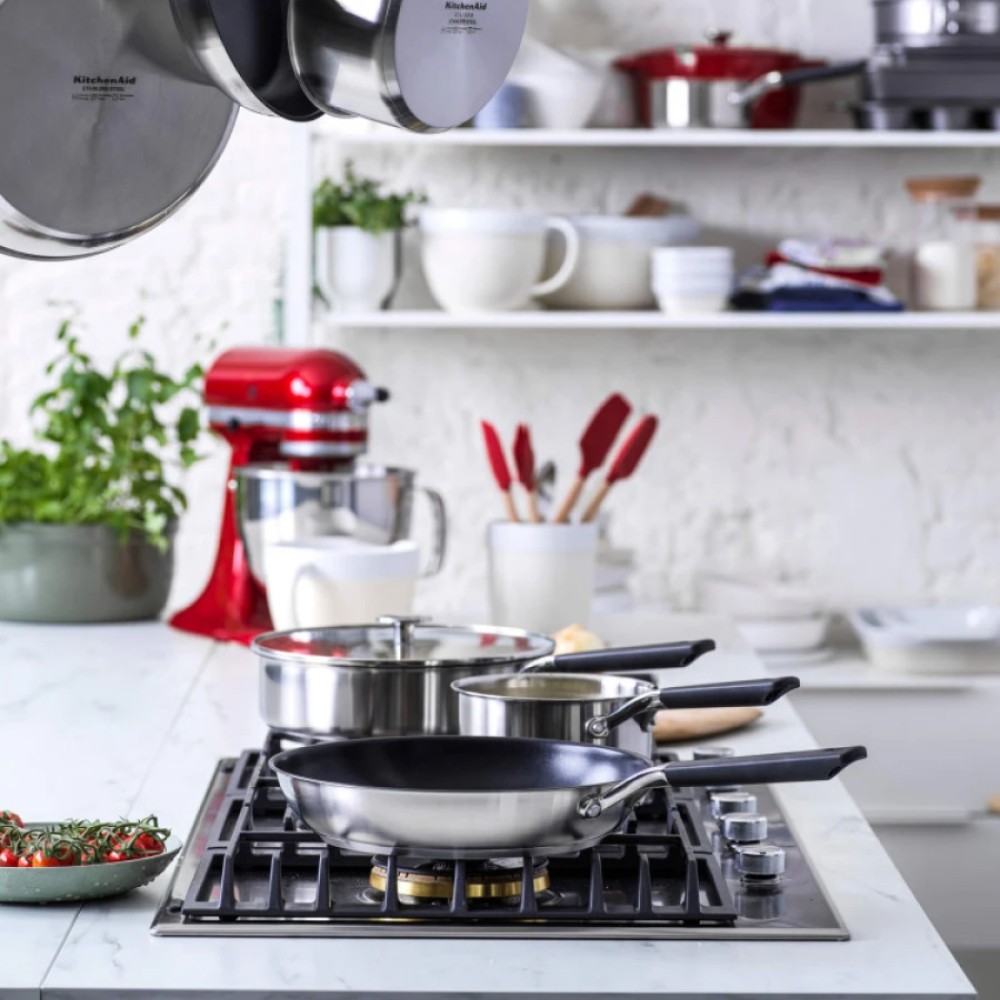 Сковорода KitchenAid Classic Stainless Steel с керамическим покрытием 30 см CC005703-001