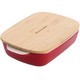 Форма для выпечки KitchenAid Stoneware с крышкой красная 0,9 л CC006104-001