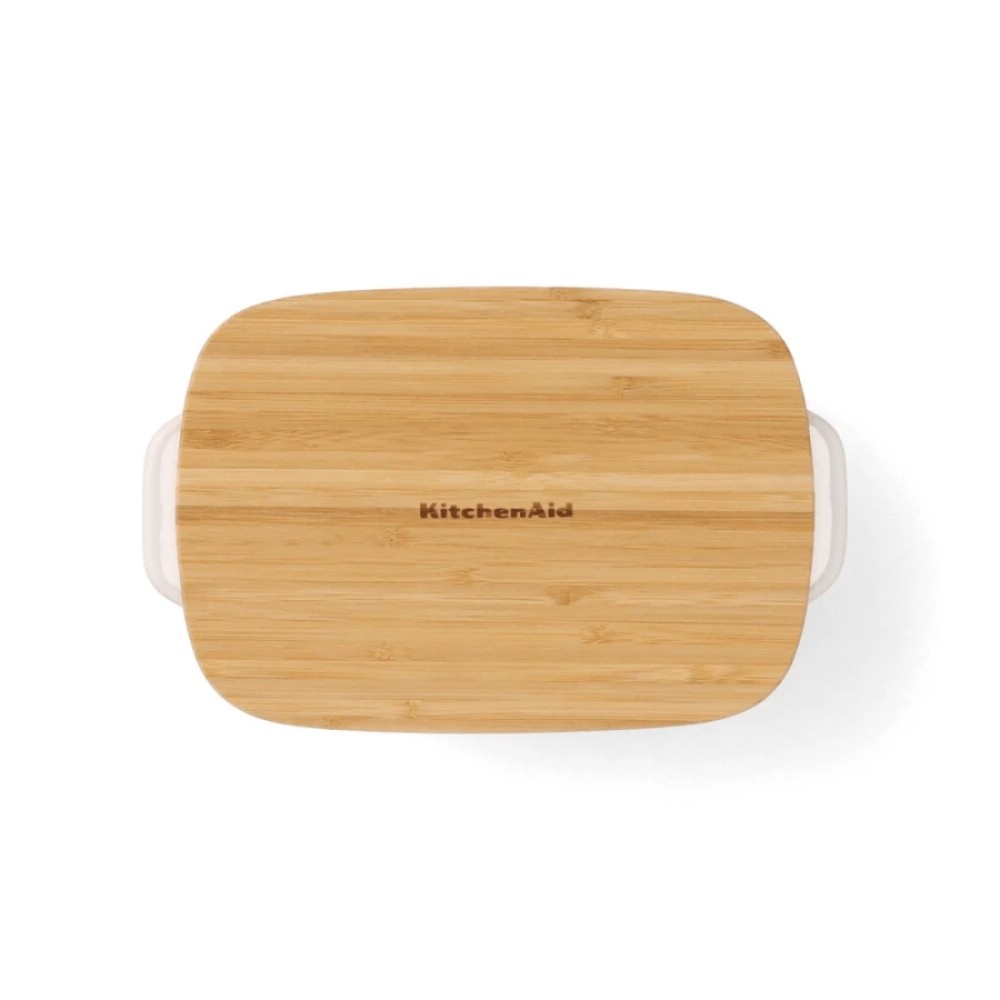 Форма для выпечки KitchenAid Stoneware с крышкой мигдальный крем 0,9 л CC006105-001