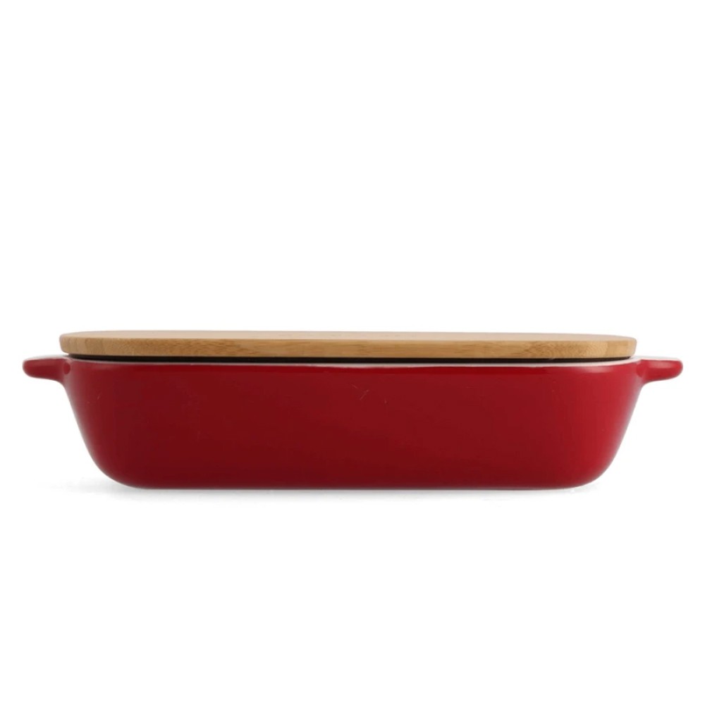 Форма для выпечки KitchenAid Stoneware с крышкой красная 1,9 л CC006106-001