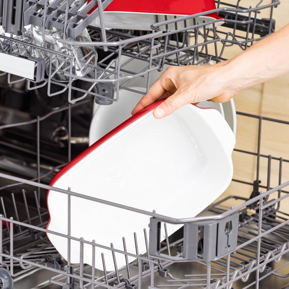 Форма для выпечки KitchenAid Stoneware с крышкой красная 1,9 л CC006106-001