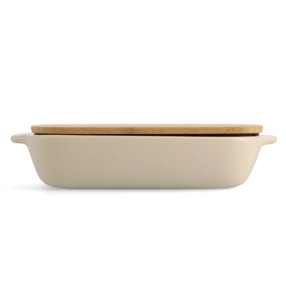 Форма для выпечки KitchenAid Stoneware с крышкой мигдальный крем 1,9 л CC006107-001
