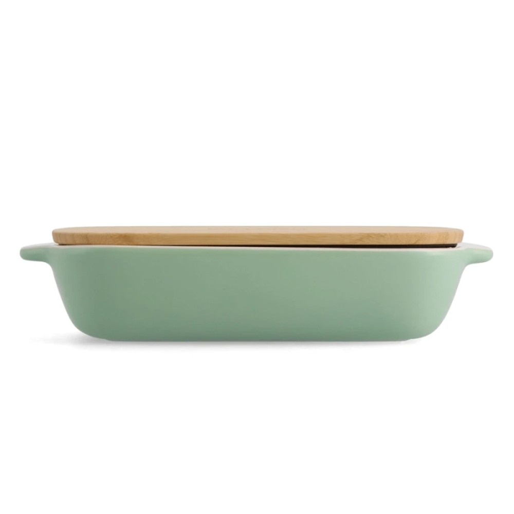 Форма для выпечки KitchenAid Stoneware с крышкой фисташкова 1,9 л CC007425-001