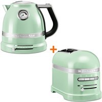 Комплект KitchenAid Artisan Электрочайник 1,5 л 5KEK1522EPT + Тостер 5KMT2204EPT