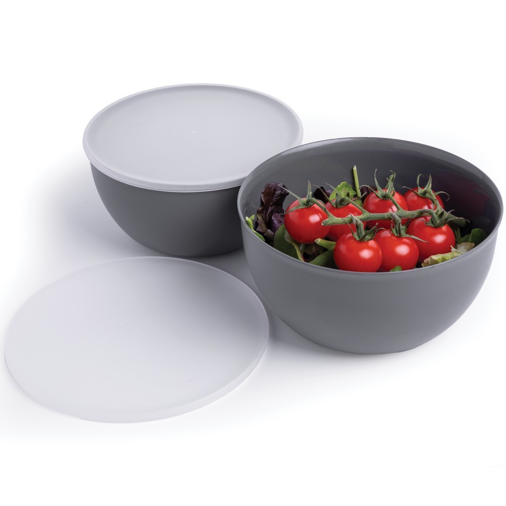 Набор мисок с крышками KitchenAid Coreline 4 шт 355/591/828/1065 мл серый KQG176OSCGG