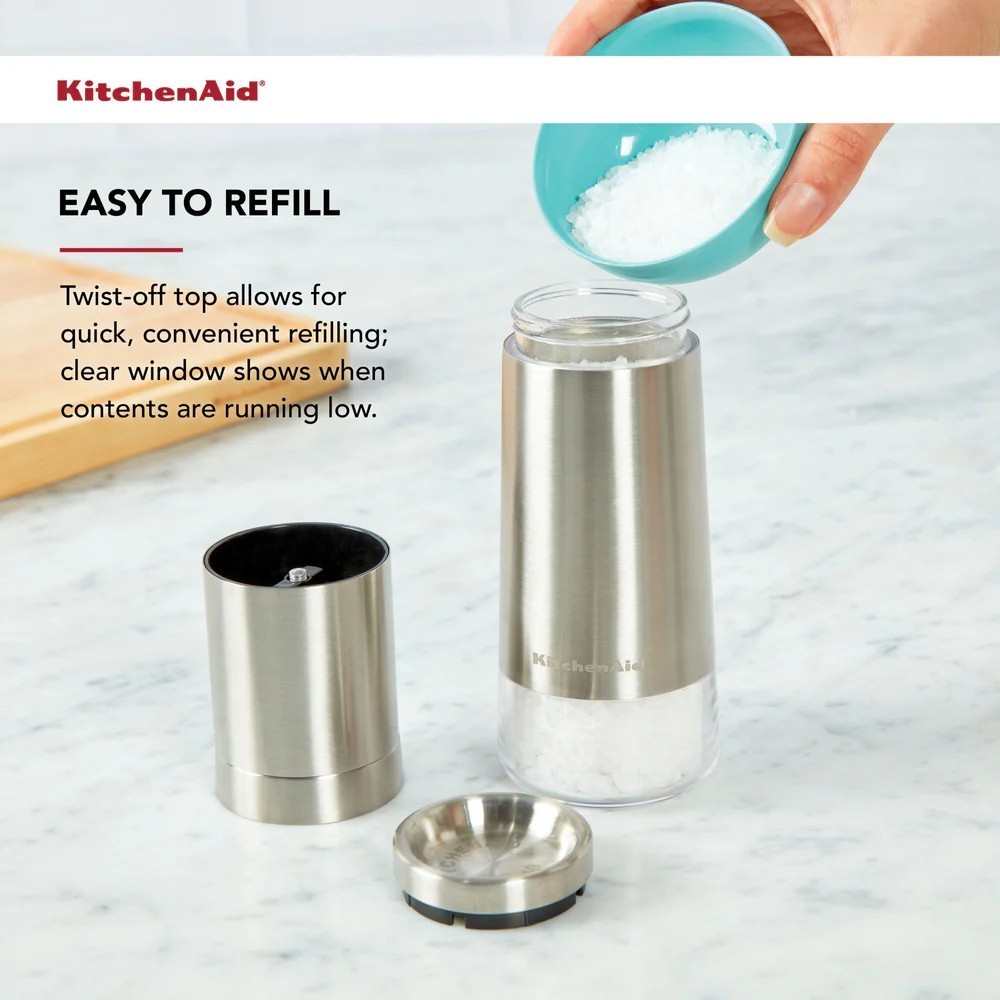 Набор мельниц для соли и перца KitchenAid Universal 2 шт 20,3 см серебристый KOG988OSSSA