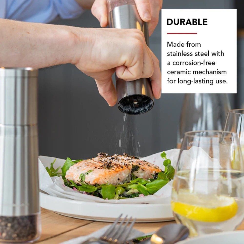 Набор мельниц для соли и перца KitchenAid Universal 2 шт 20,3 см серебристый KOG988OSSSA