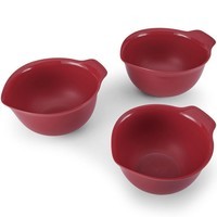 Набор мисок для смешивания KitchenAid Universal 3 шт 2,4/3,3/4,3 л красный KQG175OSERE