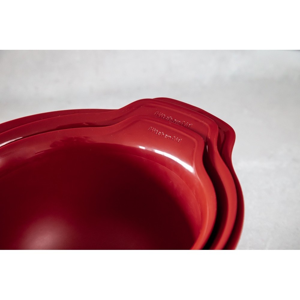 Набор мисок для смешивания KitchenAid Universal 3 шт 2,4/3,3/4,3 л красный KQG175OSERE