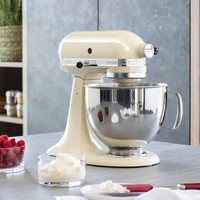 Планетарный миксер KitchenAid Artisan 4,8 л кремовій 5KSM185PSEAC