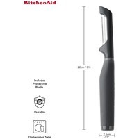 Фото Овощечистка вертикальная KitchenAid Coreline 22 см серая KAS112OHCGG